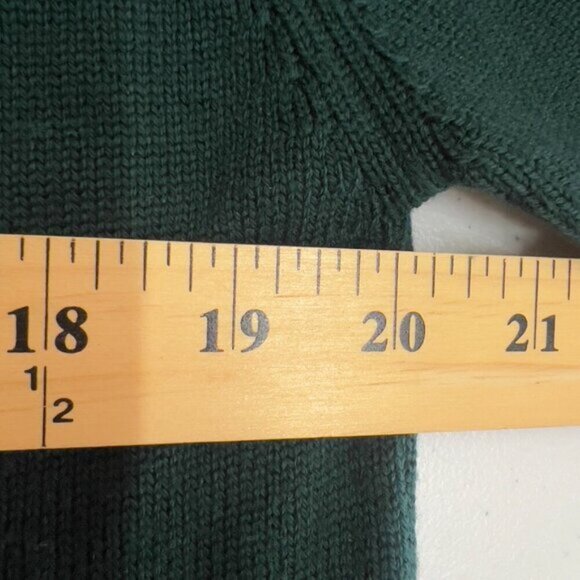 HAWICO 100% Extra fine Merino Wool Green Cardigan Sweater Women's Size S - Picture 10 of 12